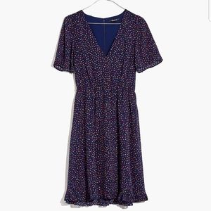 Madewell Flutter-Sleeve Ruffle-Hem Dress